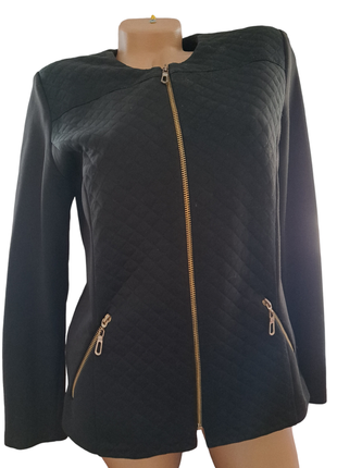 Пиджак 🔥 50 48 46 р черный жакет кофта кардиган размеры черный цвет карманы на молнии