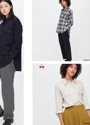 Фланелевые туника рубашка рубашка uniqlo1 фото