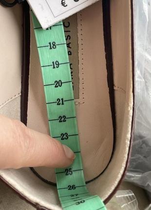 Zara кожаные лоферы 39р(40р)3 фото
