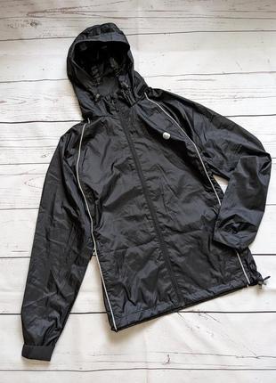 Черный дождевик, ветровка, куртка от дождя от ochsner sport