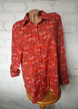 Сорочка/рубашка у квіти/тонка бавовна