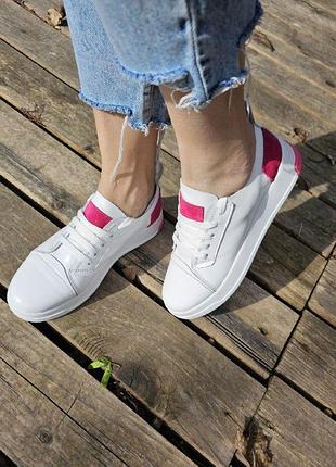 Стильные кожаные женские ⭐️кеди №674⭐️ в наличии и под отшив💙💛🏆