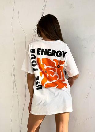 Футболка energy
в стилі оверсайз