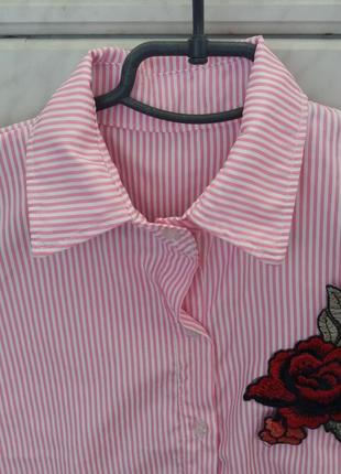 Рубашка с розой, р.1522 фото