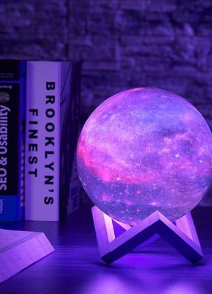 Світильник 3d glow galaxy. справжній космос! заворожливий і необхідний пристрій у кожній родині.
