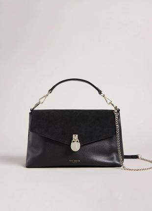 Cумка ted baker marieaa suede padlock shoulder bag1 фото