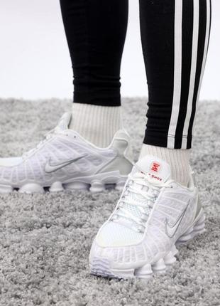 Мужские кроссовки nike shox tl white grey 40-41-42-43-44-45