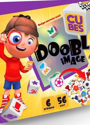 Веселая настольная развлекательная игра с кубиками для компании doobl image cubes (рус), danko toys