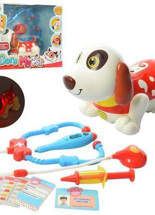 Собака с набором доктора игрушка музыкальная для детей от 2 лет