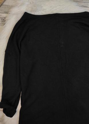 Жіночий світшот h&m чорний рукав три чверті віскоза розмір 44 s4 фото