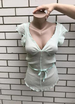Легкая,воздушная,шелковая блузка,рубаха,воланы,рюши,италия,100%шелк жатка, sisley