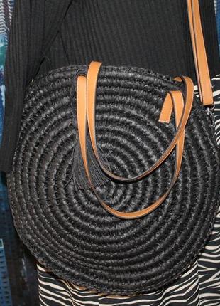 Крутая плетеная эко сумка1 фото