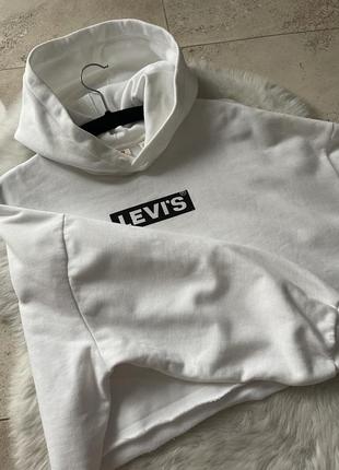 Женское худи levis baby cropped hoodie