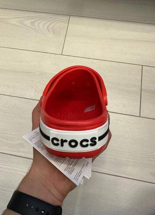 Жіночі та чоловічі crocs червоного кольору3 фото