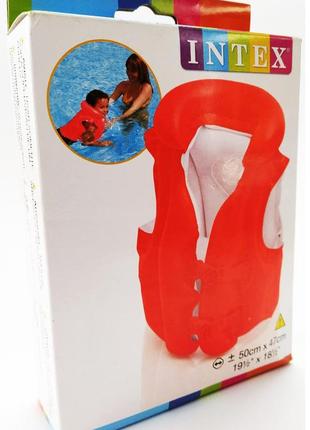 Жилет надувний intex  ⁇  дитячий надувний жилет