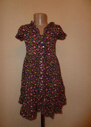 Peacocks легкий хлопчатый сарафан на 5-6 лет