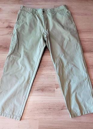 Чоловічі брюки великий розмір р 56-60 бежеві columbia (орігінал)