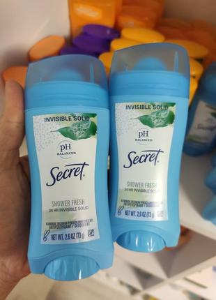Кремовый твердый дезодорант-антиперспирант secret shower fresh
