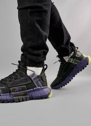 Reebok zig kinetica edge black purple9 фото