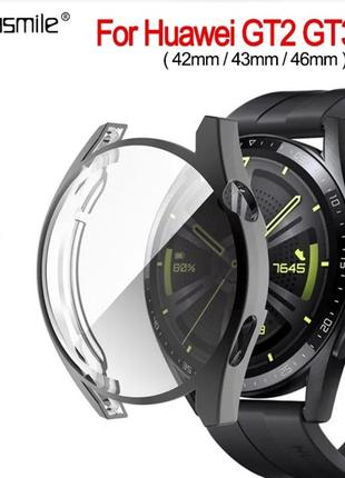 Защитный чехол для часов huawei watch 46,42,40мм, стекло gt 2 42mm1 фото