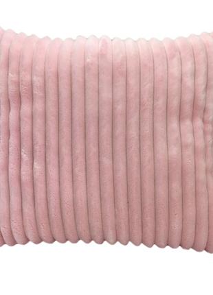 Подушка плюшева декоративна від minkyhome™ рожевий 30*30 см.