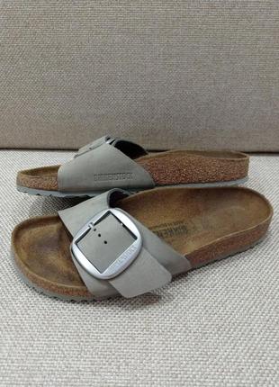 Ортопедические шлепанцы сланцы birkenstock big buckle madrid / разм.40 оригинал1 фото