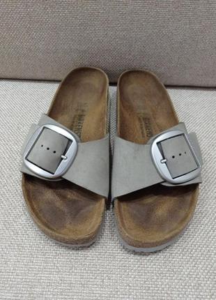 Ортопедические шлепанцы сланцы birkenstock big buckle madrid / разм.40 оригинал4 фото