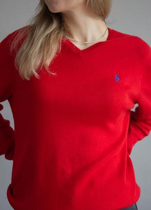 Джемпер ralph lauren светр, кофта червоний 3
