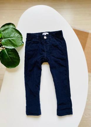 Bluezoo стильные вельветовые брюки на коттоновой подкладке на мальчика 2-3 года1 фото