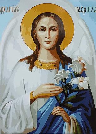 Картина за номерами икона архангел гавриїл 40х50 см (sy6660) melmil