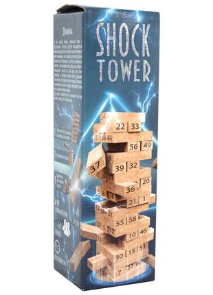 Настільна гра strateg shock tower шок товер дженга (30858) melmil