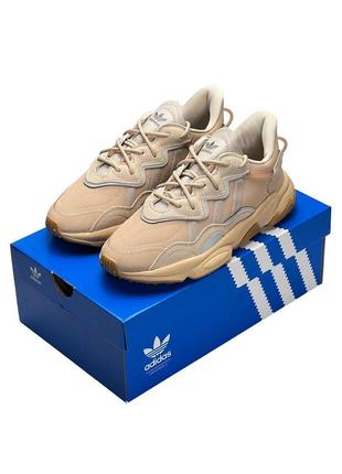 Мужские кроссовки adidas originals ozweego beige#адидас