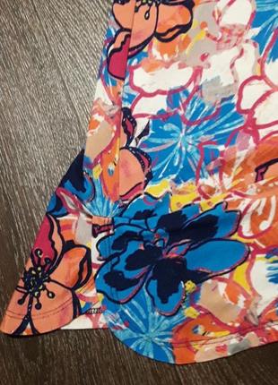 Брендовое новое вискозное платье в цветах р.16 от kaleidoscope7 фото