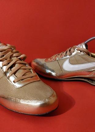 Женские кроссовки nike shox vital gold 38.5р. 24см