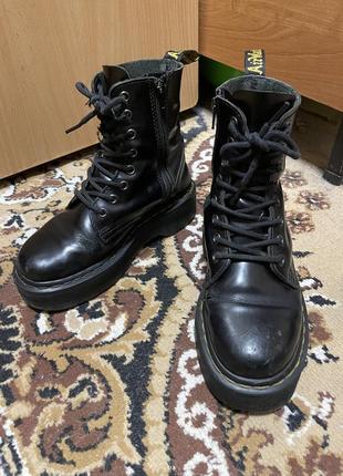 Dr. martens jadon black smooth оригинал