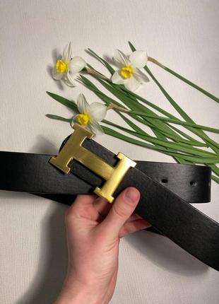 Ремень 4см женский из эко кожи + коробка, ремень 4см экокожа черный, ремень