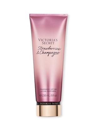 Парфумований лосьйон для тіла strawberries and champagne victoria's secret