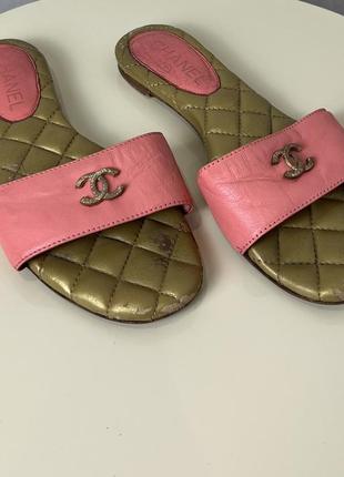 Шлепки  chanel