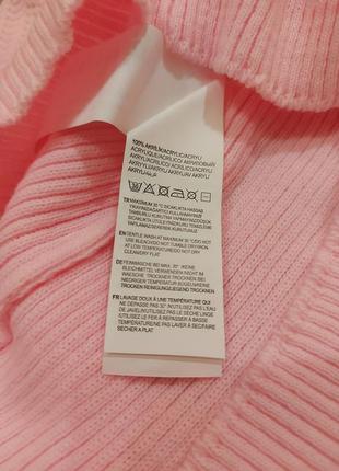 Женский свитер рукав ажурный розовый trendyol3 фото