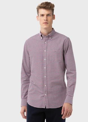 Фірмова сорочка в клітинку gant the oxford gingham regular1 фото