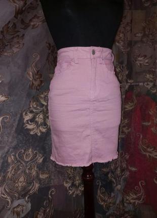 Джинсовая юбка мини