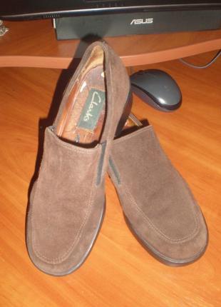 Туфлі замша clarks) 38р2 фото