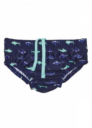 Плавки підгузок для хлопчика lupilu акула 296036 050-56 см (0-2 months) темно-синій1 фото