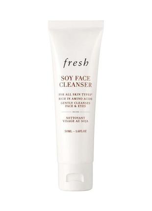 Очищающий гель fresh soy face cleanser, 50 мл