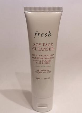 Очищающий гель fresh soy face cleanser, 50 мл2 фото