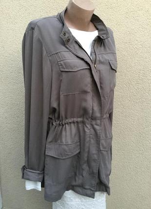 Легкая,летняя,шифоновая куртка-ветровка,рубашка на молнии,кэжуал стиль6 фото