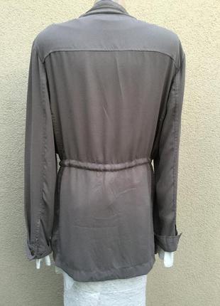 Легкая,летняя,шифоновая куртка-ветровка,рубашка на молнии,кэжуал стиль7 фото