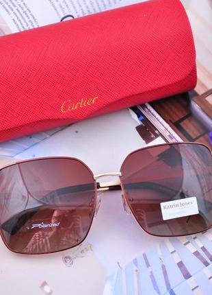 Фирменные большие очки katrin jones polarized новинка