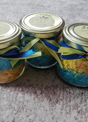 Морська сіль для ванни в патріотичних кольорах2 фото