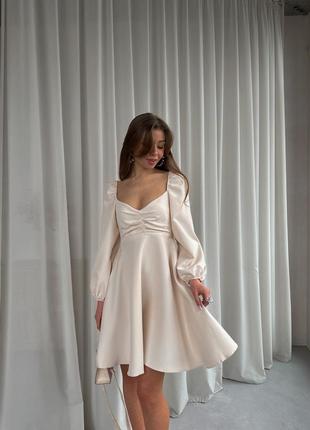 Жіноча сукня коротка вільна чорна біла молочна базова нарядна якісна весняна на літо6 фото
